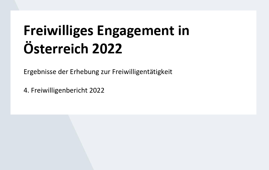 Cover des Freiwilligenberichts