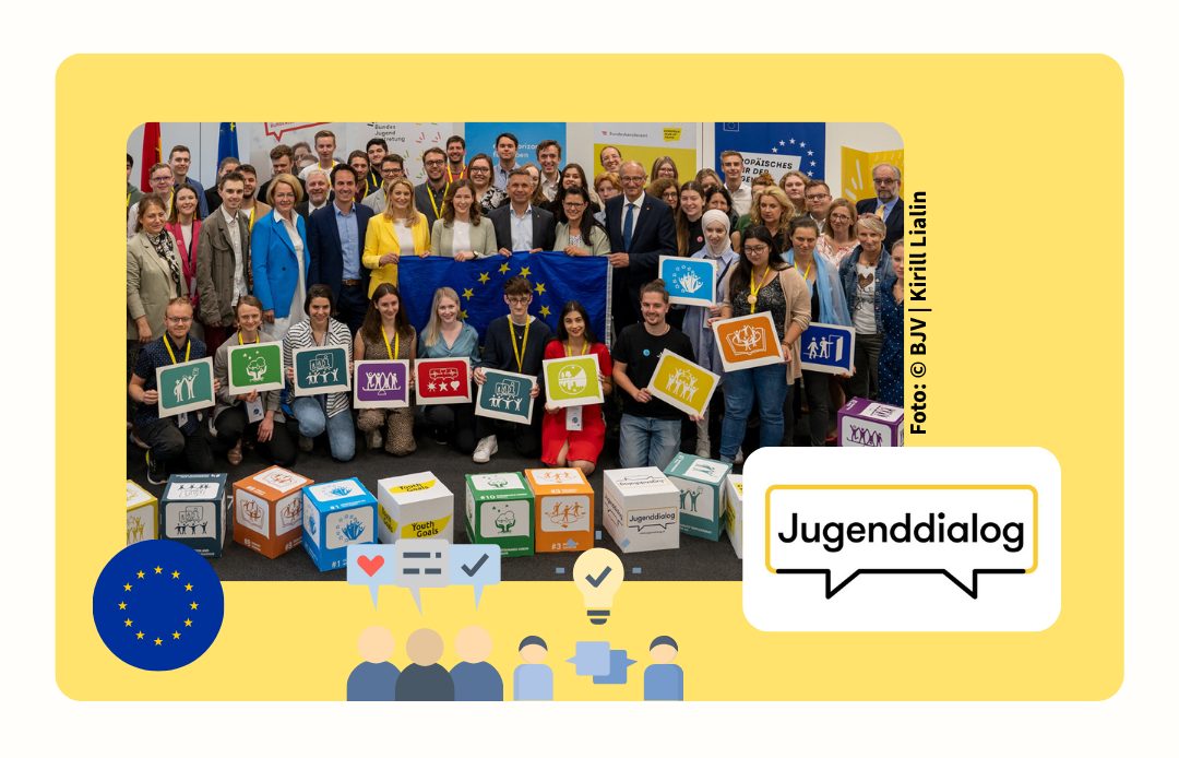 ➡️ Die Ergebnisse des EU-Jugenddialogs 2025 sind veröffentlicht!

🇪🇺 Im Rahmen des EU-Jugenddialogs wurden im Zeitraum von April bis September 2025 junge Menschen in Österreich befragt, wie sie EU-Politik erleben und welche Maßnahmen umgesetzt werden müssen, damit ihre Anliegen auf EU-Ebene stärker berücksichtigt werden.

👉 Die Ergebnisse zeigen deutlich, dass sich junge Menschen mehr Mitbestimmungsmöglichkeiten wünschen. Forderungen nach jugendgerechter Information, mehr Beteiligung und politischer Bildung in der Schule wurden laut.

▶️ Welche Maßnahmen wünschen sich junge Menschen in Österreich nun konkret von politischen Entscheidungsträgerinnen und Entscheidungsträgern?
Wir geben dir detaillierte Infos zu den Umfrageergebnissen!

🔗 Alle Infos und mehr Details findest du auf www.jugendportal.at
